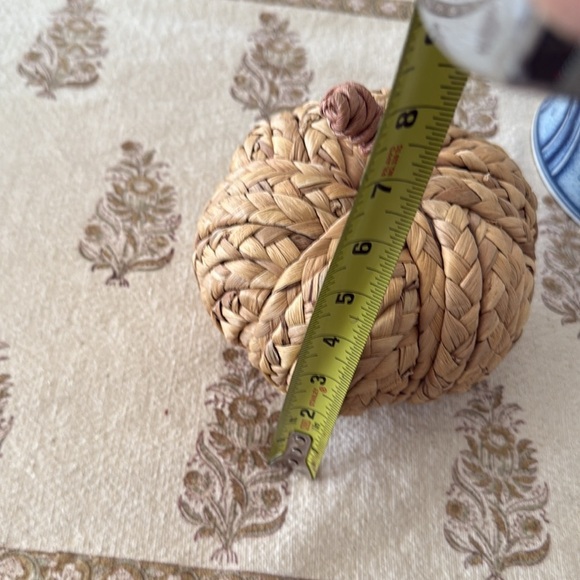 Woven  Rattan Pumpkin Decor - Picture 4 of 4